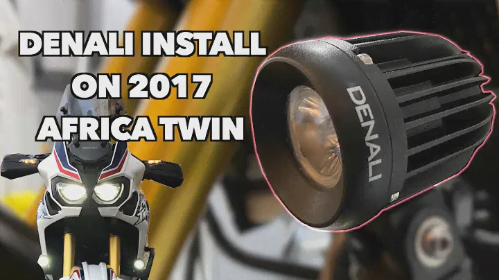 Denali D2 light install on Honda Africa Twin 2017