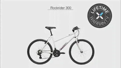 ГОРНЫЙ ВЕЛОСИПЕД ROCKRIDER 300 ЖЕН  B'TWIN