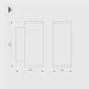 Светильник LGD-FORMA-WALL-TWIN-R90-2x12W Day4000 (BK, 44 deg, 230V) (Arlight, IP54 Металл, 3 года) 037251