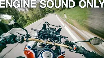 How NOT to ride a HONDA AFRICA TWIN DCT sound [RAW Onboard]
