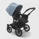 Коляска 2 в 1 Bugaboo для двойни Donkey 3 Twin Black/Black/Vapor Blue